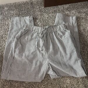 SHEIN Blue and White Striped Joggers